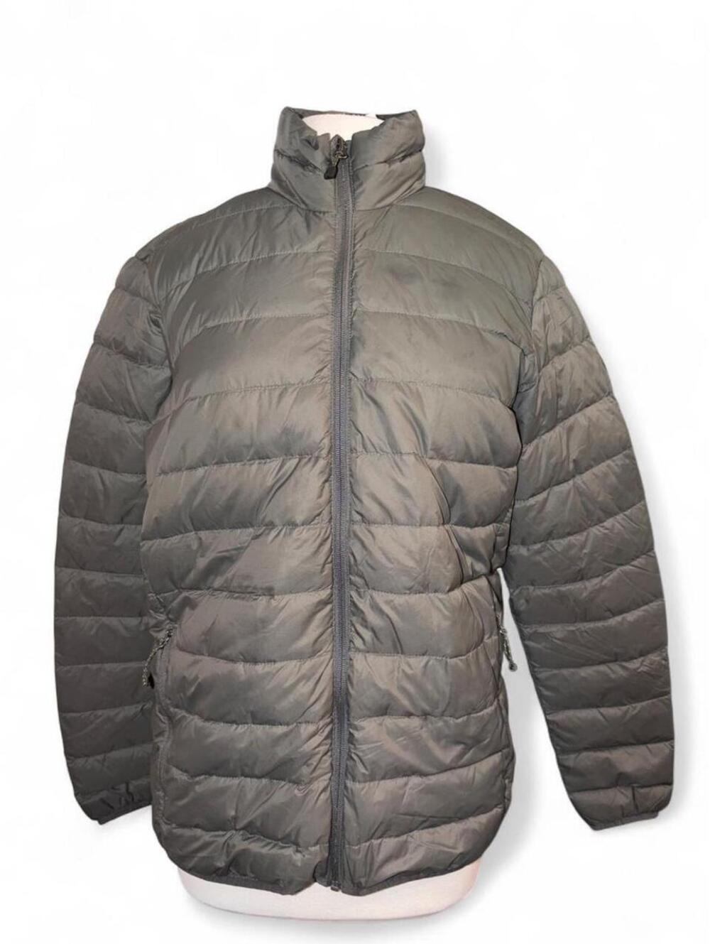 Eddie Bauer Men's 650 Down Packable Puffer Jacket - Size Small (Olive Gray)